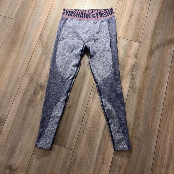 Gymshark Blue Purple Marl Seamless Workout Leggings Medium Bin o-63 - Picture 2 of 4